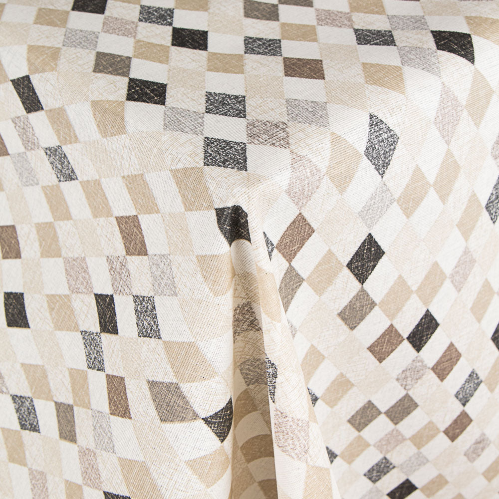 Mosaik Beige Fleckenbeständige Tischdecke - Ribes y Casals