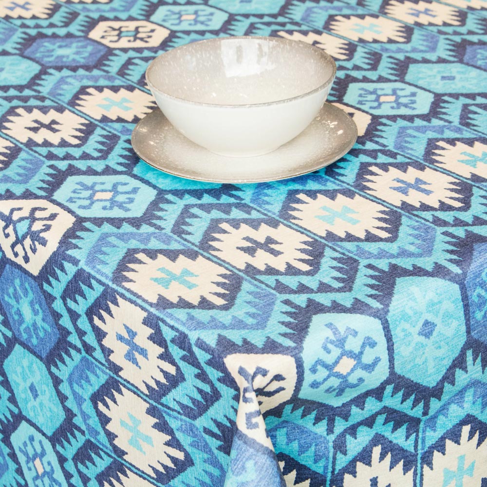Duvet Anti-Fleck-Tischdecke Blau - Ribes y Casals