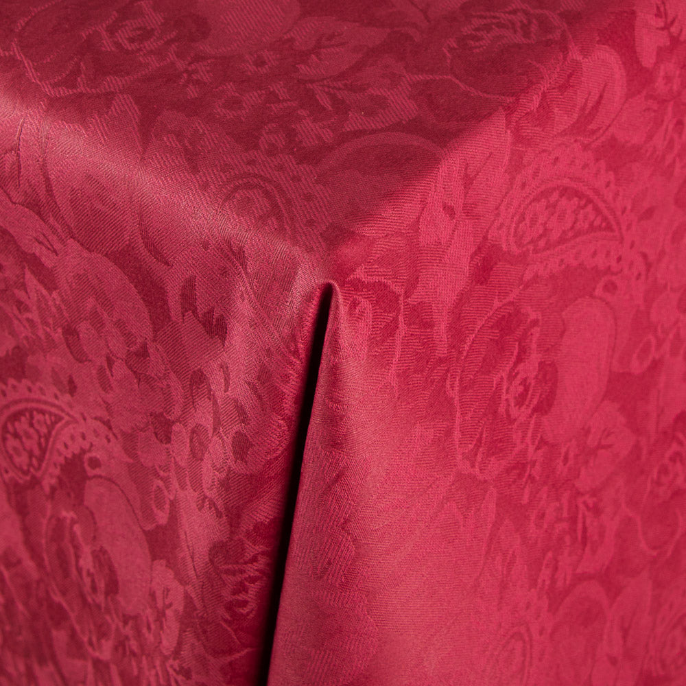 Aramis Paisley Anti-Flecken-Tischdecke Maroon - Ribes y Casals