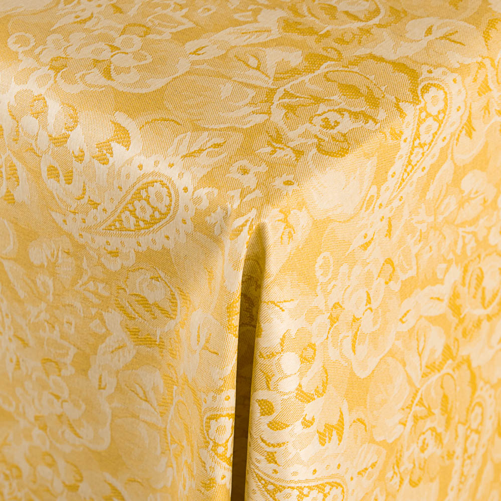 Aramis Paisley Golden Fleckenschutz-Tischdecke - Ribes y Casals