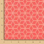 Fleckabweisende Jacquard-Tischdecke Geometric Coral - Ribes y Casals