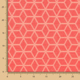 Fleckabweisende Jacquard-Tischdecke Geometric Coral - Ribes y Casals