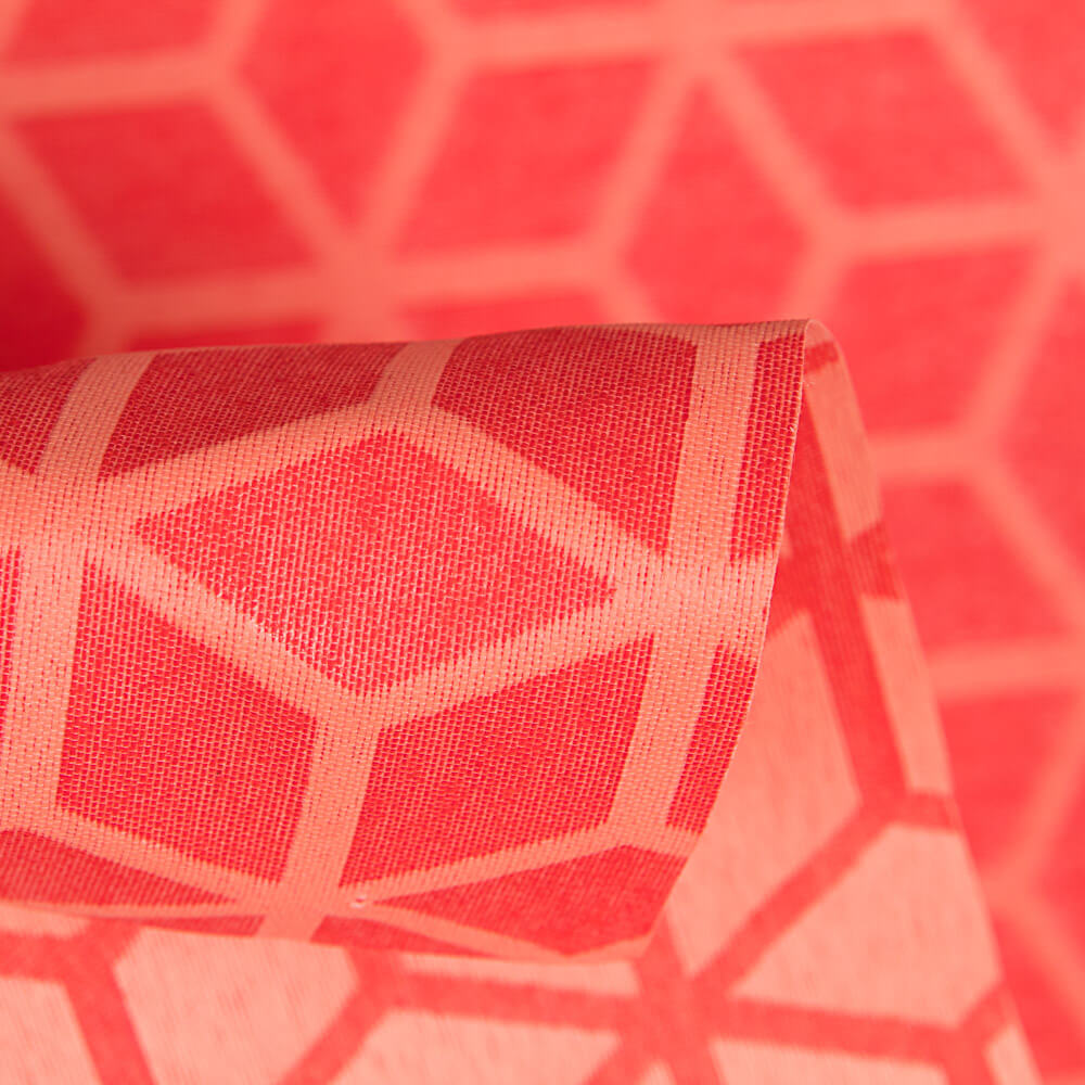 Fleckabweisende Jacquard-Tischdecke Geometric Coral - Ribes y Casals