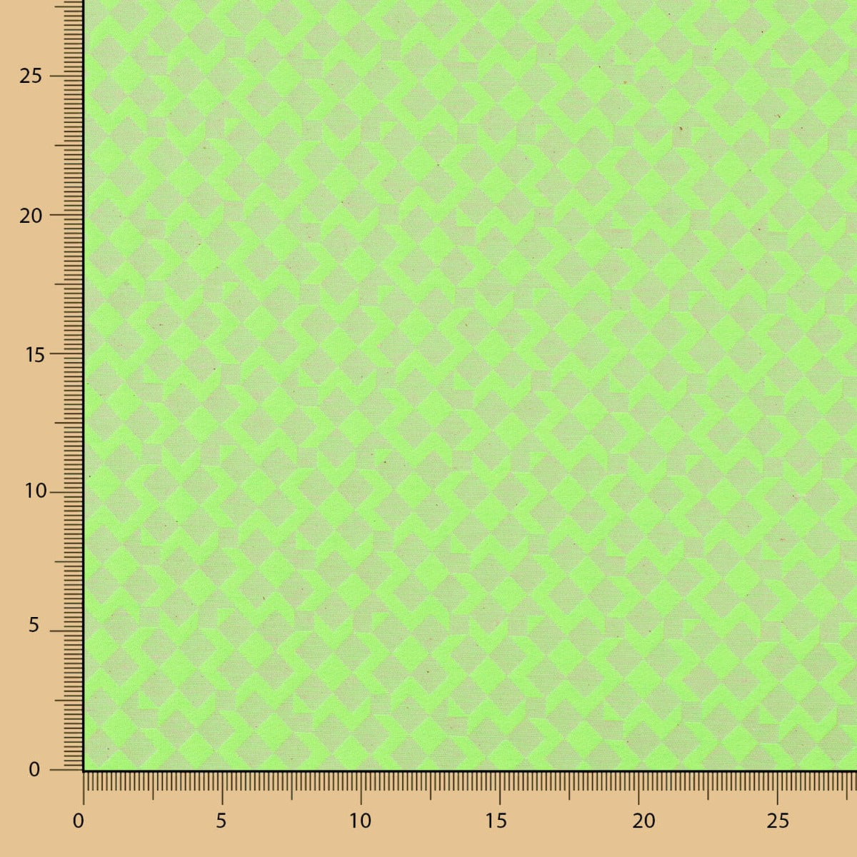 Fleckabweisende Jacquard-Tischdecke Geometric Stain Resistant Tablecloth Fluor Green - Ribes y Casals