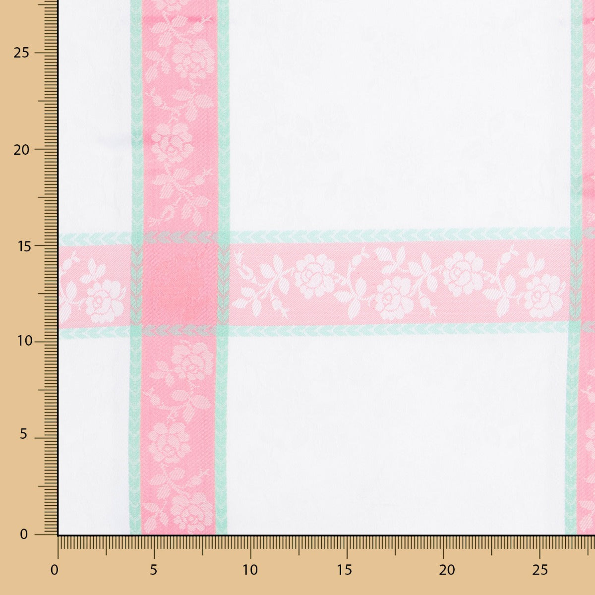 Florale Jacquard-Tischdecke Volants - Ribes y Casals