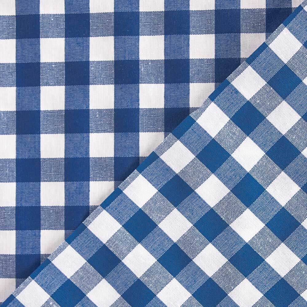 Resin Tischdecke Fleckenschutz Blau Quadrate - Ribes y Casals