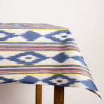 Ikat Fleck Harz Tischtuch Ikat Blau - Ribes y Casals