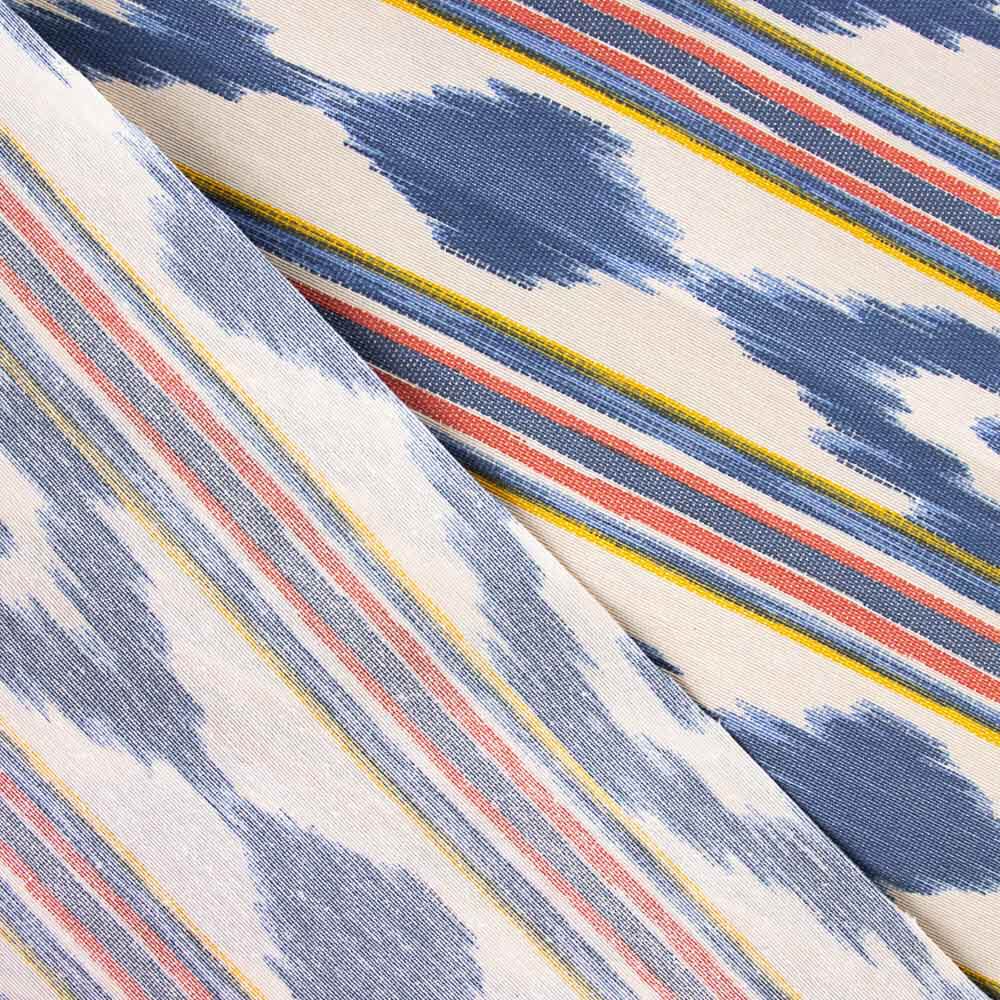 Ikat Fleck Harz Tischtuch Ikat Blau - Ribes y Casals