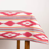 Ikat Fuchsia Fleck Harz Tischtuch Ikat Fuchsia - Ribes y Casals