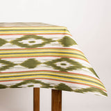 Stain Resin Tischdecke Ikat Grün - Ribes y Casals