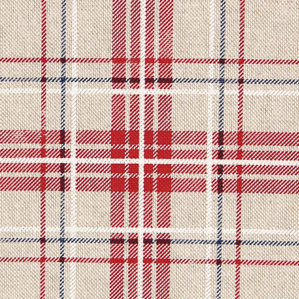 Tischtuch 280cm Kariert Beige Rot - Ribes y Casals