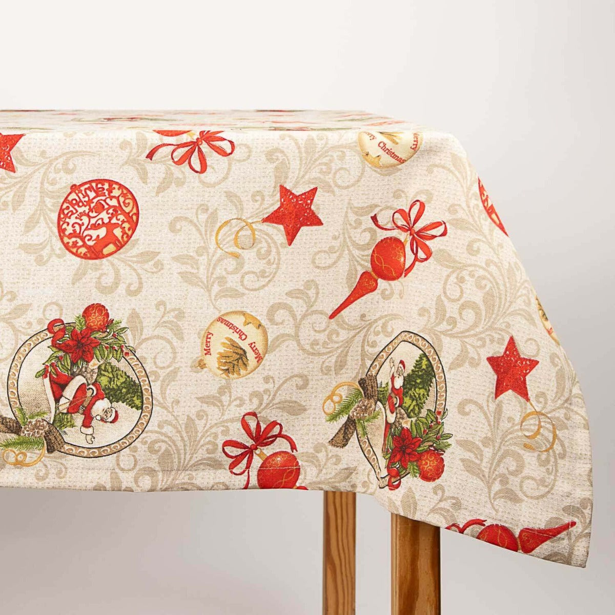 Weihnachts-Tischdecke Weihnachtskugeln 270cm x 150cm - Ribes y Casals