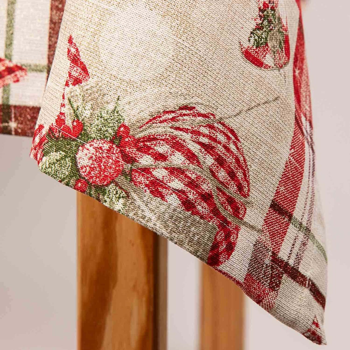 Fertige Weihnachtstischdecke Lurex Dekor 270cm x 150cm - Ribes y Casals