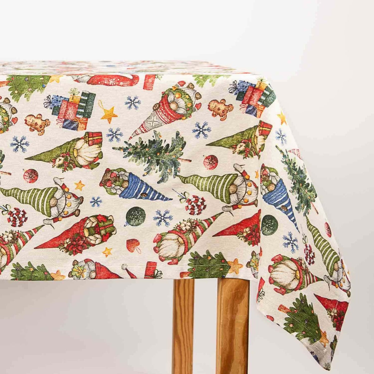 Lurex Zwerge Weihnachten Fertige Tischdecke 270cm x 150cm - Ribes y Casals