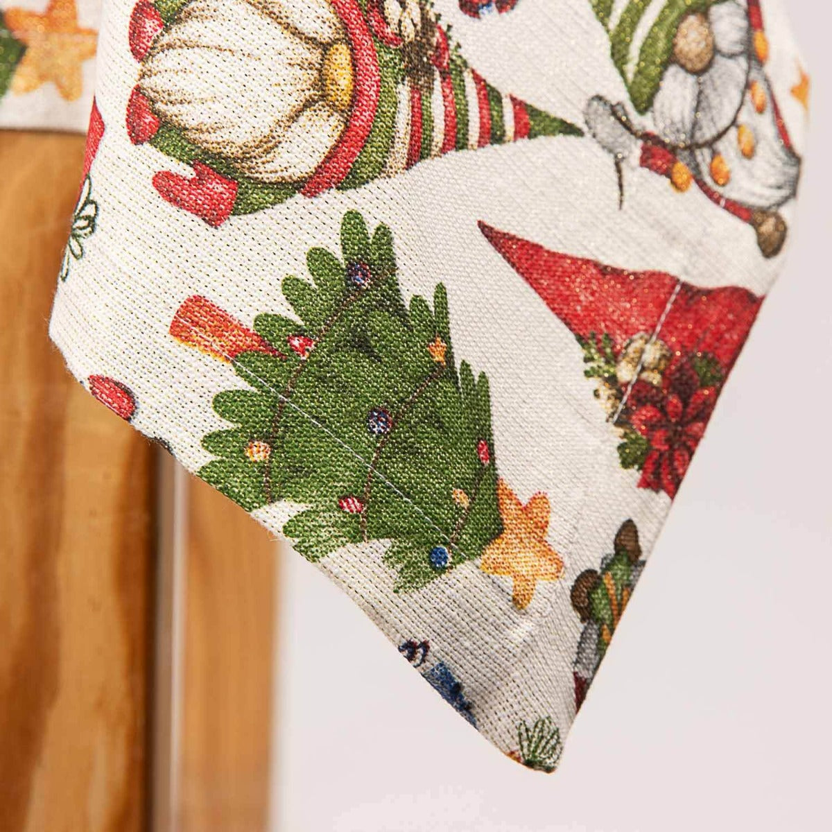 Lurex Zwerge Weihnachten Fertige Tischdecke 270cm x 150cm - Ribes y Casals