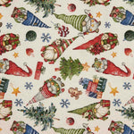 Lurex Zwerge Weihnachten Fertige Tischdecke 270cm x 150cm - Ribes y Casals