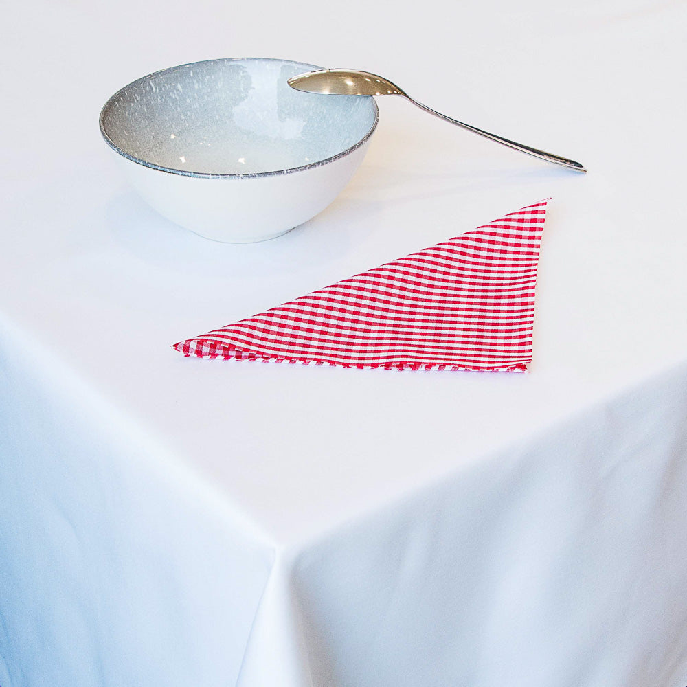 Confection White Plain Satin Tischtuch - Ribes y Casals