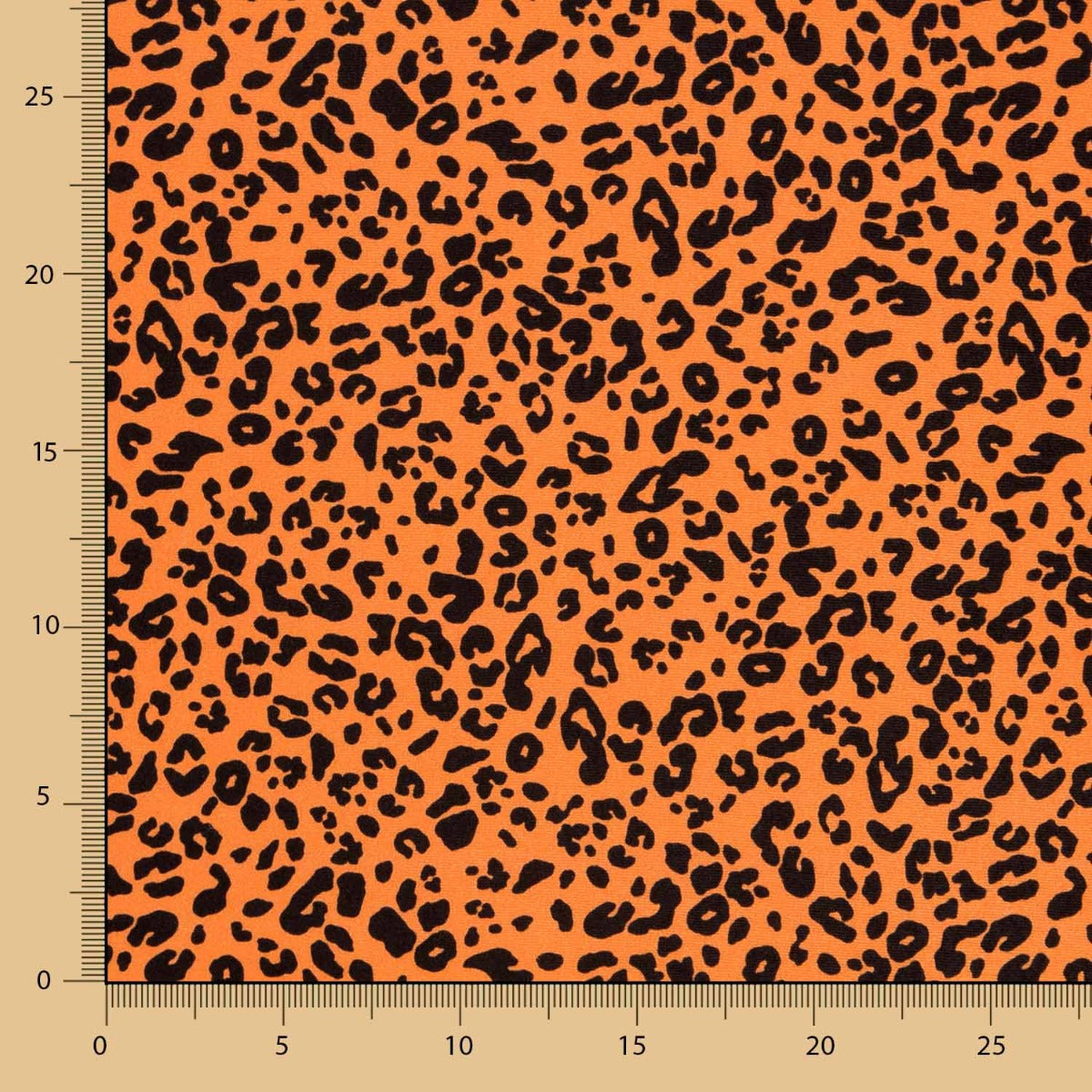 Samt Lycra Leopard Samt Orange - Ribes y Casals