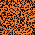 Samt Lycra Leopard Samt Orange - Ribes y Casals