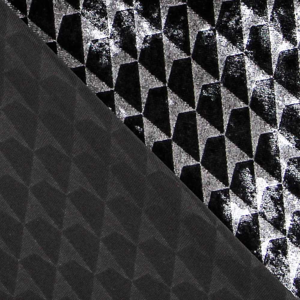 Schwarzer Jacquard Martelé - Ribes y Casals