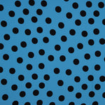 Polka Dot Krepp 33mm Königsblau - Ribes y Casals