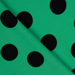 Polka Dot Krepp 33mm Jade Grün - Ribes y Casals