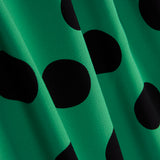 Polka Dot Krepp 33mm Jade Grün - Ribes y Casals