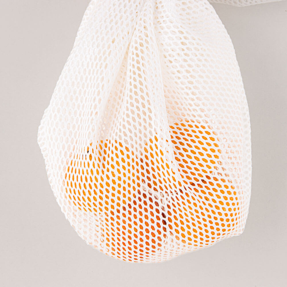 Ökologische Tasche aus Mesh Weiß - Ribes y Casals