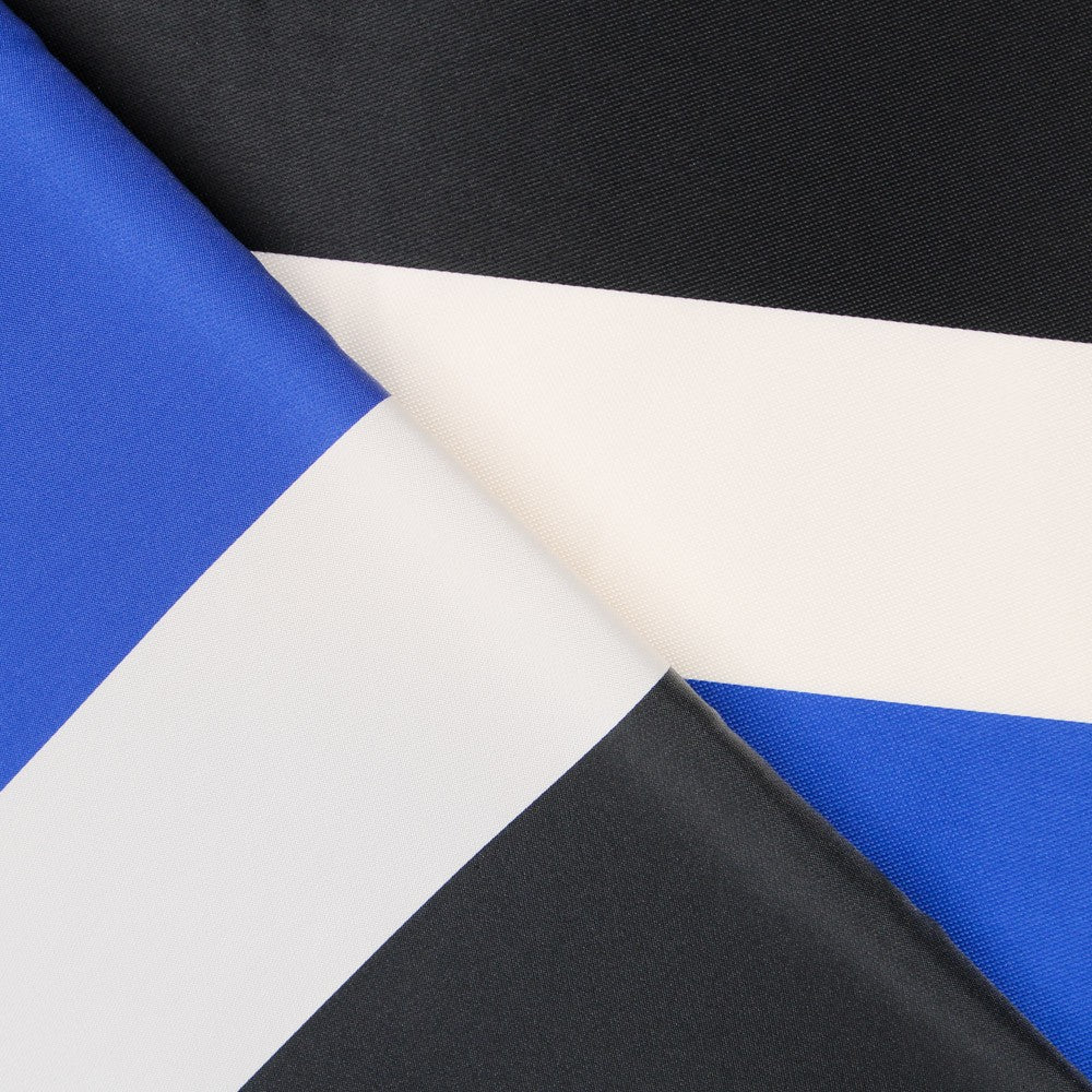 Mikado-Jacquard-Streifen Blau - Ribes y Casals