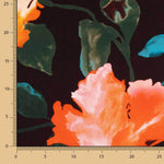 Mikado Polyester Druck Schwarz - Ribes y Casals