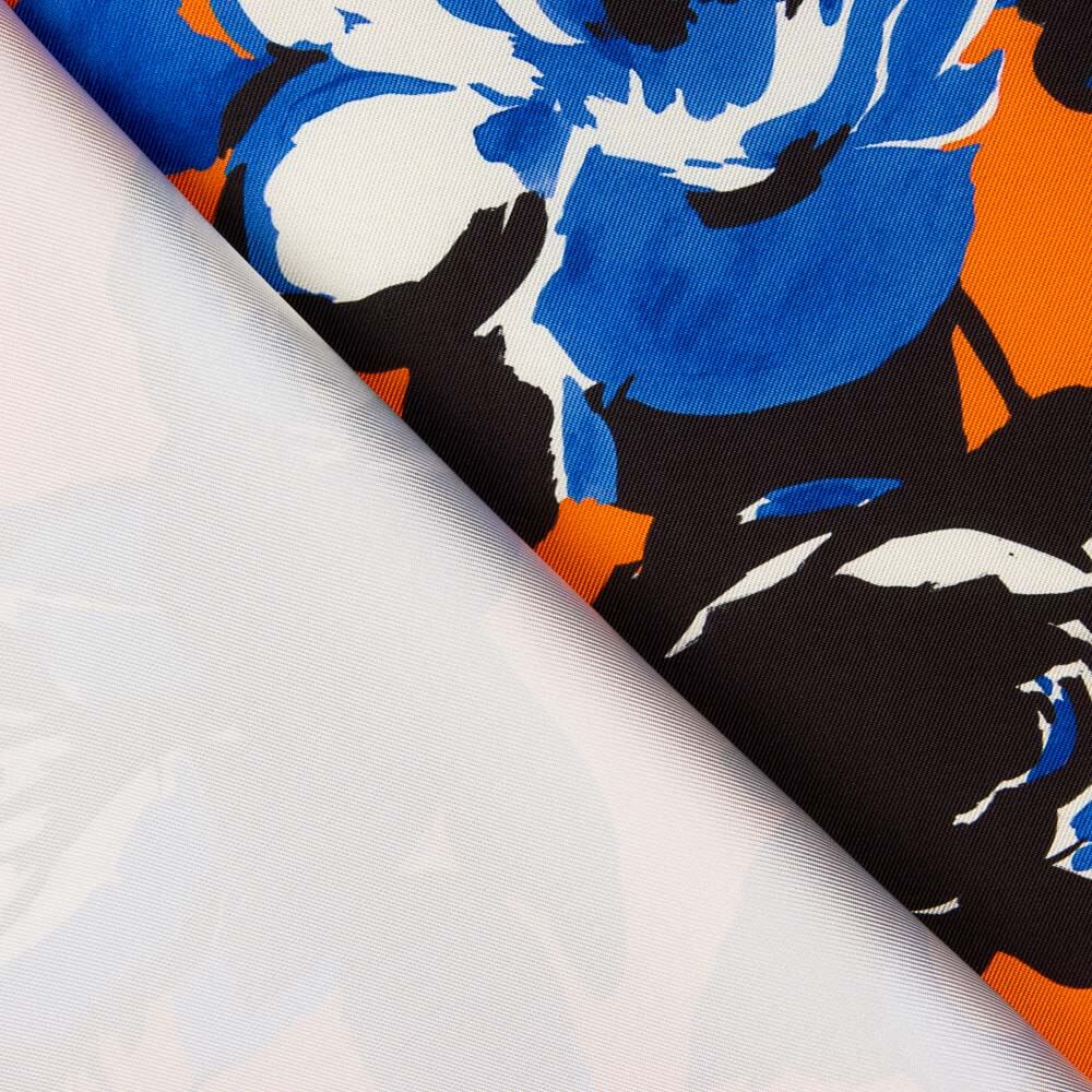 Mikado Polyester bedruckt Orange - Ribes y Casals