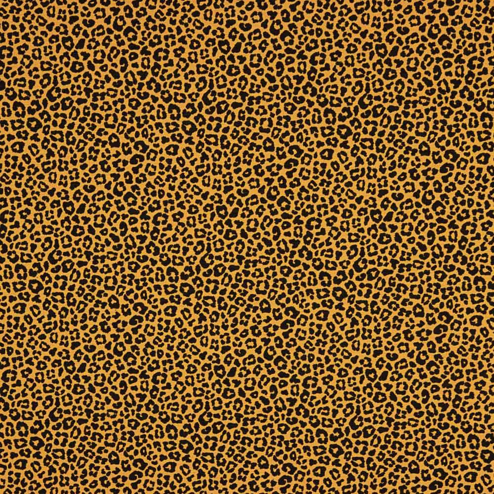 Gestrickte Baumwolle Lycra Leopard Leopard Kurkuma - Ribes y Casals