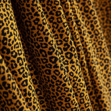Gestrickte Baumwolle Lycra Leopard Leopard Kurkuma - Ribes y Casals
