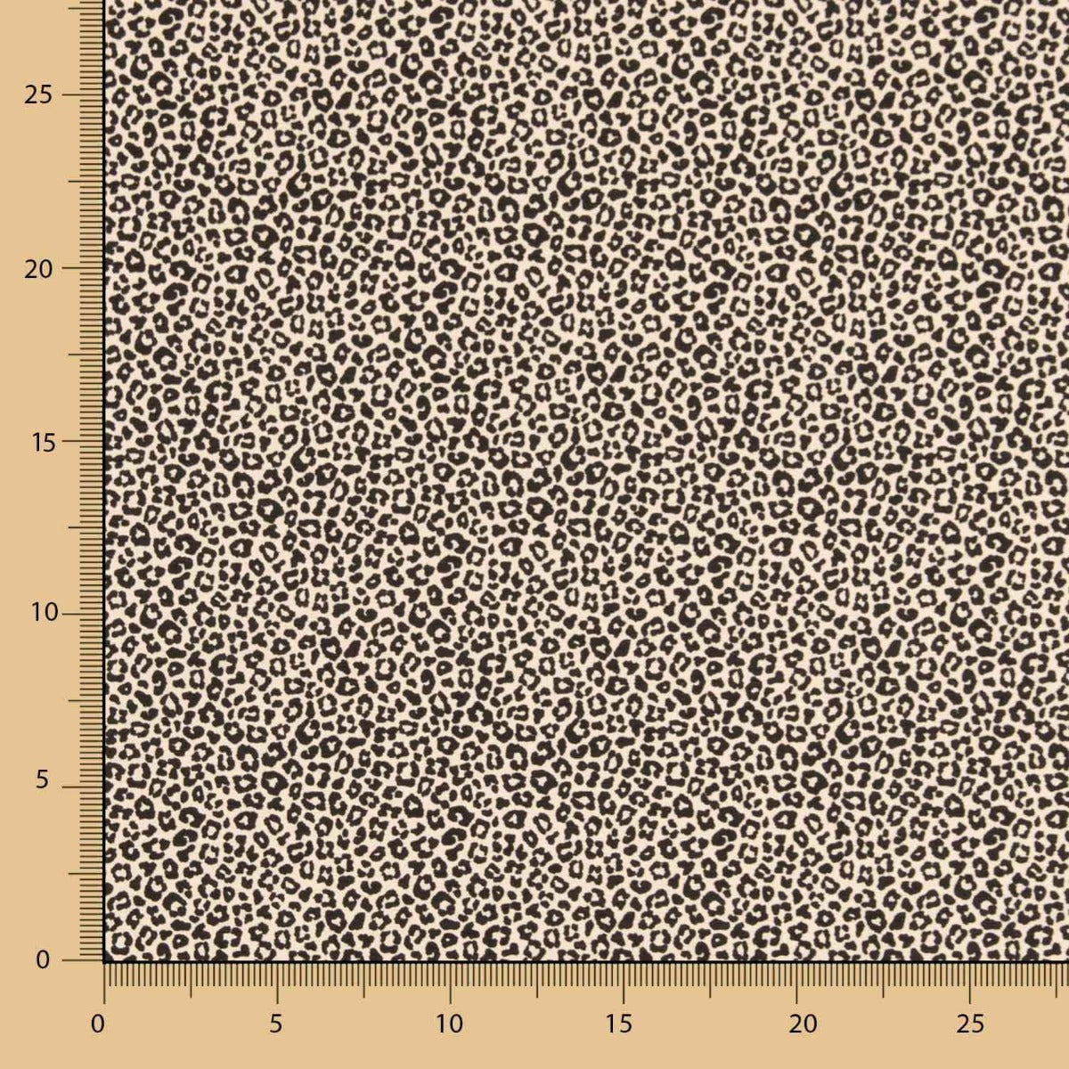 Gestrickte Baumwolle Lycra Leopard Beige - Ribes y Casals
