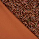 Gestrickte Baumwolle Lycra Leopard Maroon - Ribes y Casals