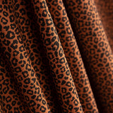 Gestrickte Baumwolle Lycra Leopard Maroon - Ribes y Casals