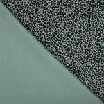 Gestrickte Baumwolle Lycra Leopard Salbei Grün - Ribes y Casals