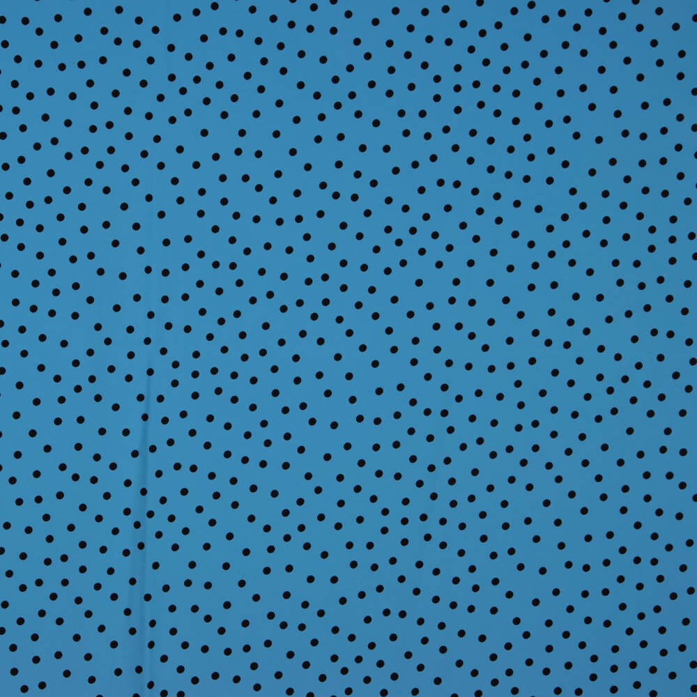 Krepp-Polka-Dots 7mm Königsblau - Ribes y Casals