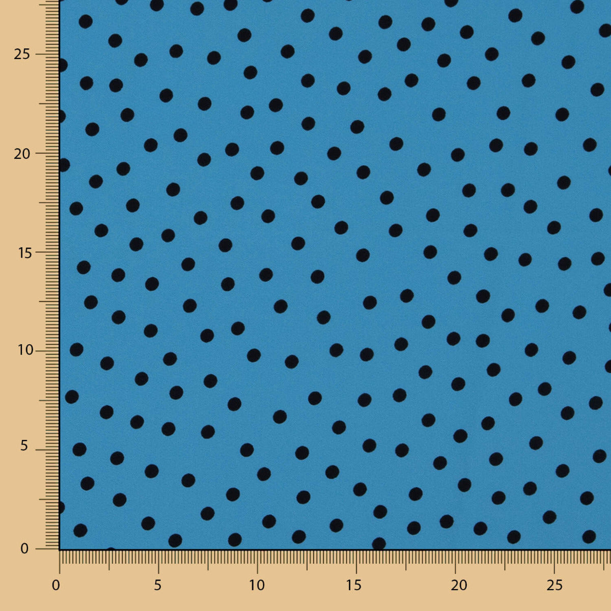 Krepp-Polka-Dots 7mm Königsblau - Ribes y Casals