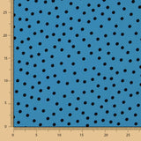 Krepp-Polka-Dots 7mm Königsblau - Ribes y Casals