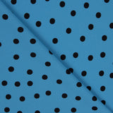 Krepp-Polka-Dots 7mm Königsblau - Ribes y Casals
