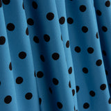 Krepp-Polka-Dots 7mm Königsblau - Ribes y Casals