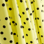 Krepp-Polka-Dots 7mm Limette - Ribes y Casals