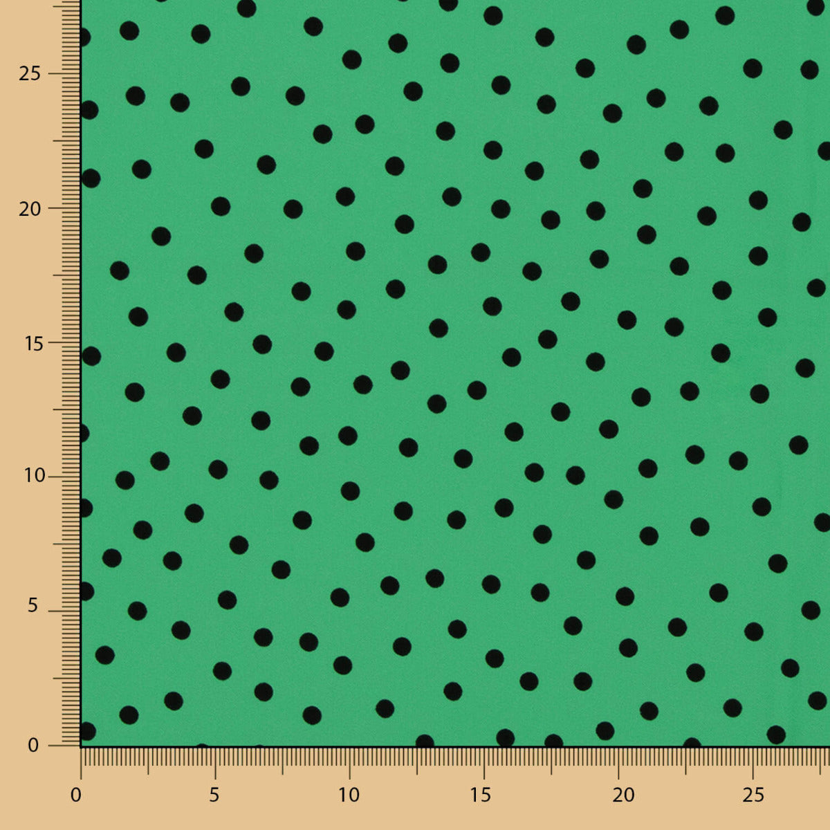Gepunkteter Krepp 7mm Jadegrün - Ribes y Casals