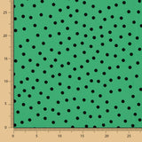 Gepunkteter Krepp 7mm Jadegrün - Ribes y Casals