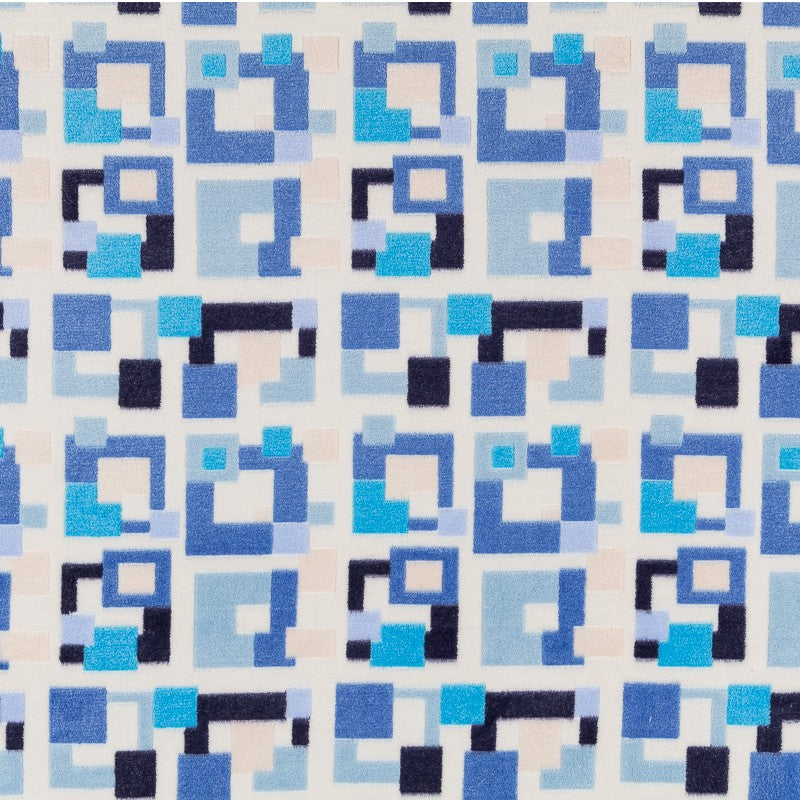 Minky Blau Kariert - Ribes y Casals