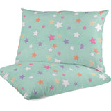 Minky Little Stars Aqua Grün - Ribes y Casals