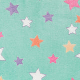 Minky Little Stars Aqua Grün - Ribes y Casals