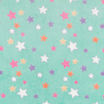 Minky Little Stars Aqua Grün - Ribes y Casals