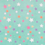 Minky Little Stars Aqua Grün - Ribes y Casals